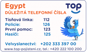 cestovn dleit telefonn sla egypt